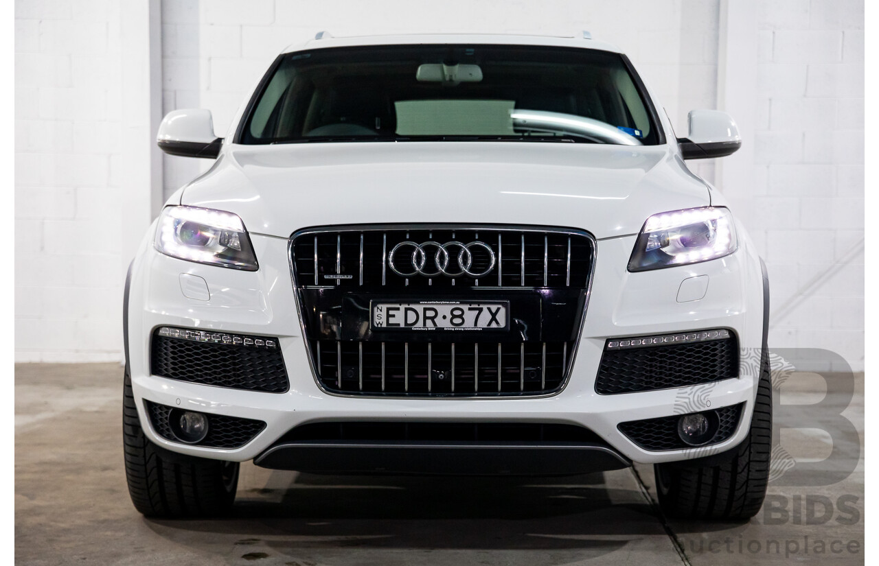 10/2014 Audi Q7 3.0 TDI Quattro S-Line MY14 4d Wagon Carrara White Turbo Diesel V6 3.0L