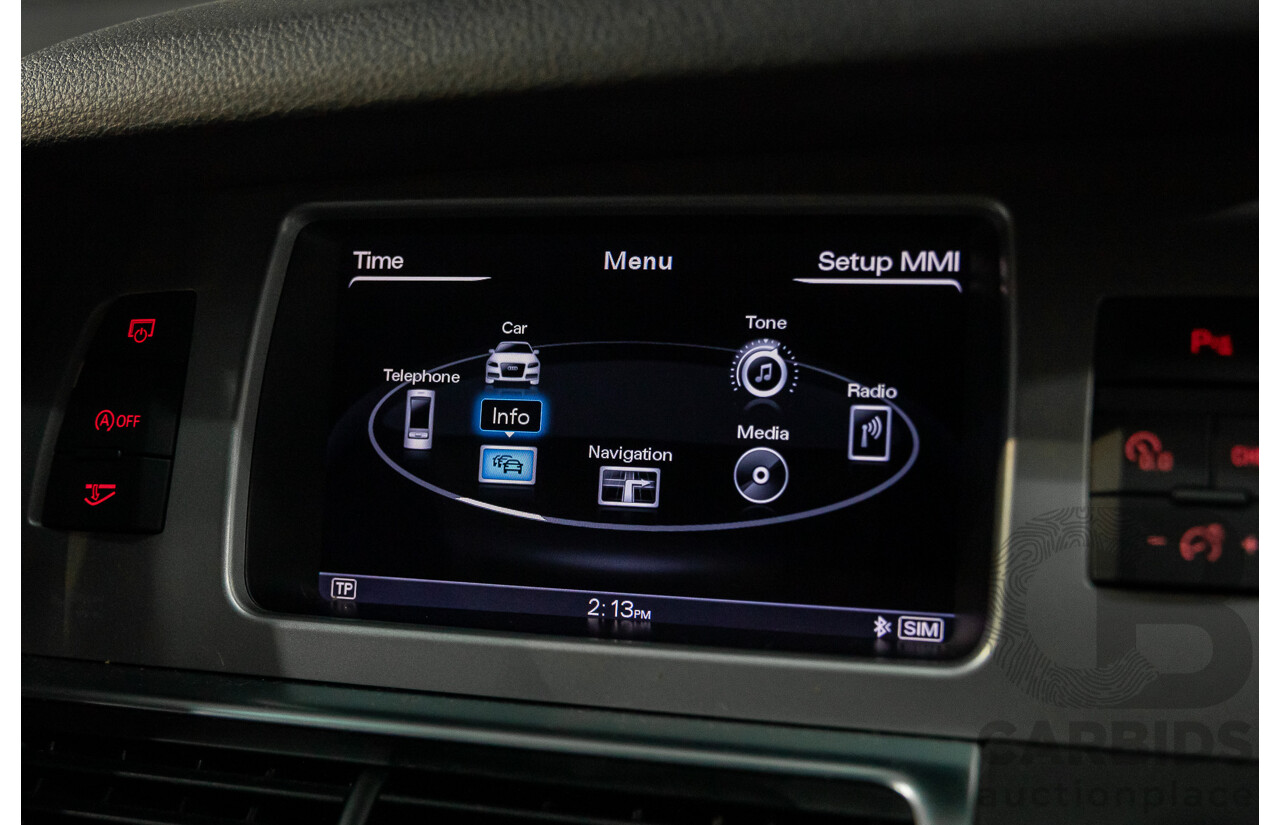 10/2014 Audi Q7 3.0 TDI Quattro S-Line MY14 4d Wagon Carrara White Turbo Diesel V6 3.0L