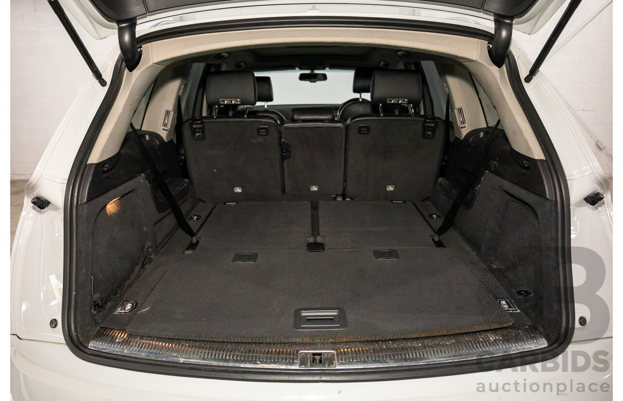 10/2014 Audi Q7 3.0 TDI Quattro S-Line MY14 4d Wagon Carrara White Turbo Diesel V6 3.0L