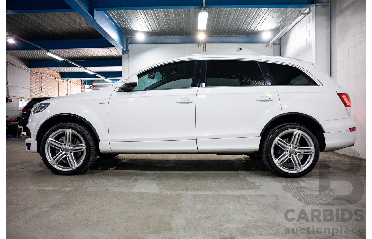 10/2014 Audi Q7 3.0 TDI Quattro S-Line MY14 4d Wagon Carrara White Turbo Diesel V6 3.0L