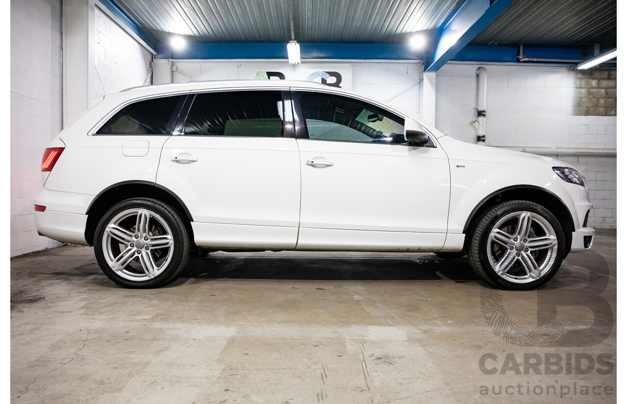 10/2014 Audi Q7 3.0 TDI Quattro S-Line MY14 4d Wagon Carrara White Turbo Diesel V6 3.0L