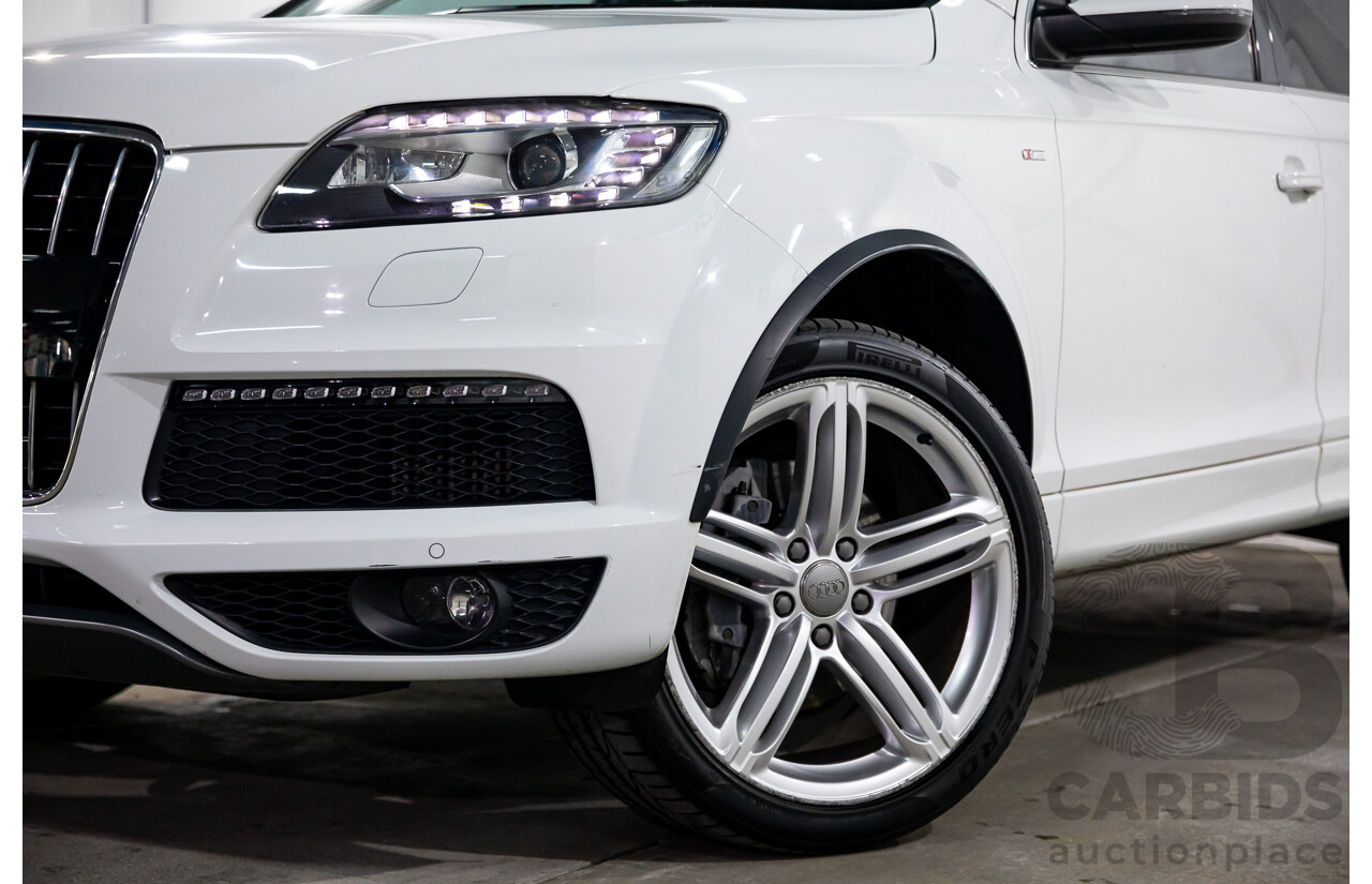 10/2014 Audi Q7 3.0 TDI Quattro S-Line MY14 4d Wagon Carrara White Turbo Diesel V6 3.0L