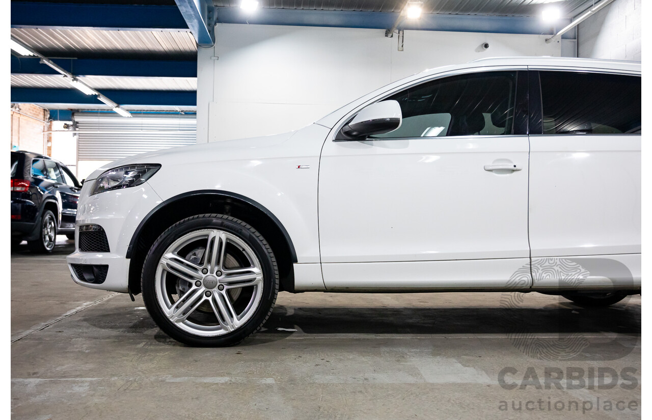 10/2014 Audi Q7 3.0 TDI Quattro S-Line MY14 4d Wagon Carrara White Turbo Diesel V6 3.0L