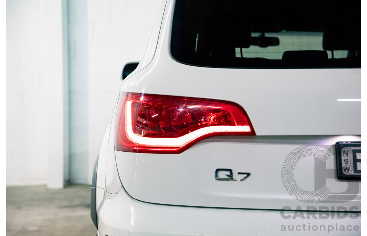 10/2014 Audi Q7 3.0 TDI Quattro S-Line MY14 4d Wagon Carrara White Turbo Diesel V6 3.0L