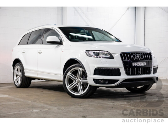 10/2014 Audi Q7 3.0 TDI Quattro S-Line MY14 4d Wagon Carrara White Turbo Diesel V6 3.0L
