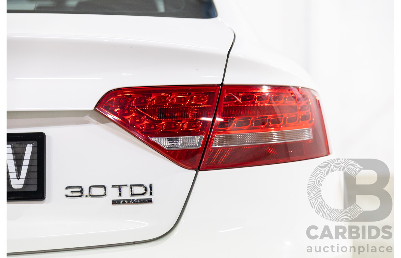 05/2011 Audi A5 Sportback 3.0 TDI Quattro (AWD) 8T MY11 5d Hatchback Ibis White Turbo Diesel V6 3.0L