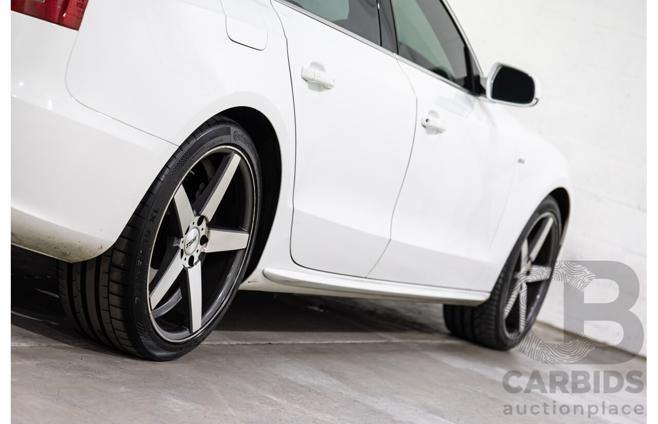 05/2011 Audi A5 Sportback 3.0 TDI Quattro (AWD) 8T MY11 5d Hatchback Ibis White Turbo Diesel V6 3.0L