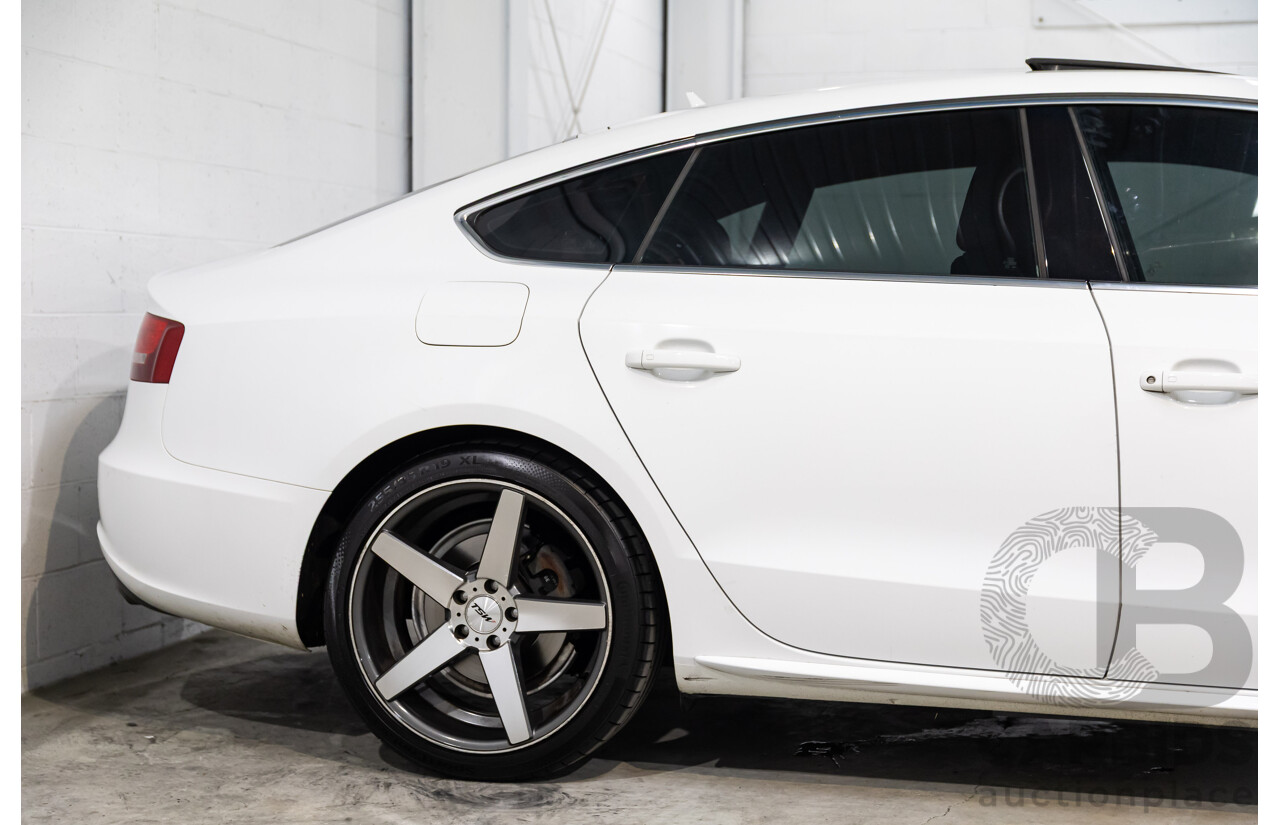 05/2011 Audi A5 Sportback 3.0 TDI Quattro (AWD) 8T MY11 5d Hatchback Ibis White Turbo Diesel V6 3.0L