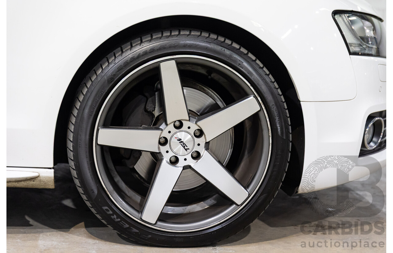 05/2011 Audi A5 Sportback 3.0 TDI Quattro (AWD) 8T MY11 5d Hatchback Ibis White Turbo Diesel V6 3.0L