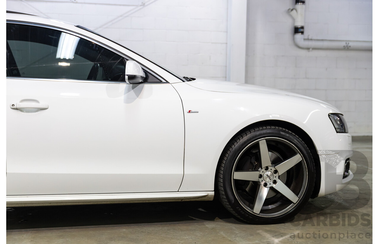 05/2011 Audi A5 Sportback 3.0 TDI Quattro (AWD) 8T MY11 5d Hatchback Ibis White Turbo Diesel V6 3.0L