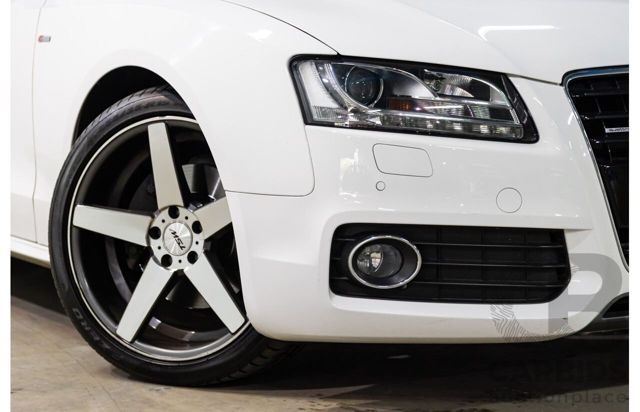 05/2011 Audi A5 Sportback 3.0 TDI Quattro (AWD) 8T MY11 5d Hatchback Ibis White Turbo Diesel V6 3.0L