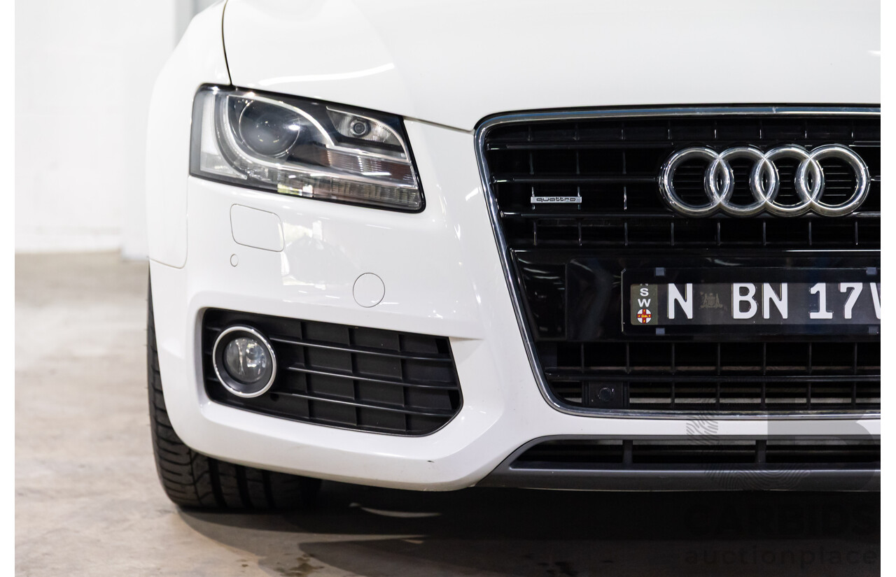 05/2011 Audi A5 Sportback 3.0 TDI Quattro (AWD) 8T MY11 5d Hatchback Ibis White Turbo Diesel V6 3.0L