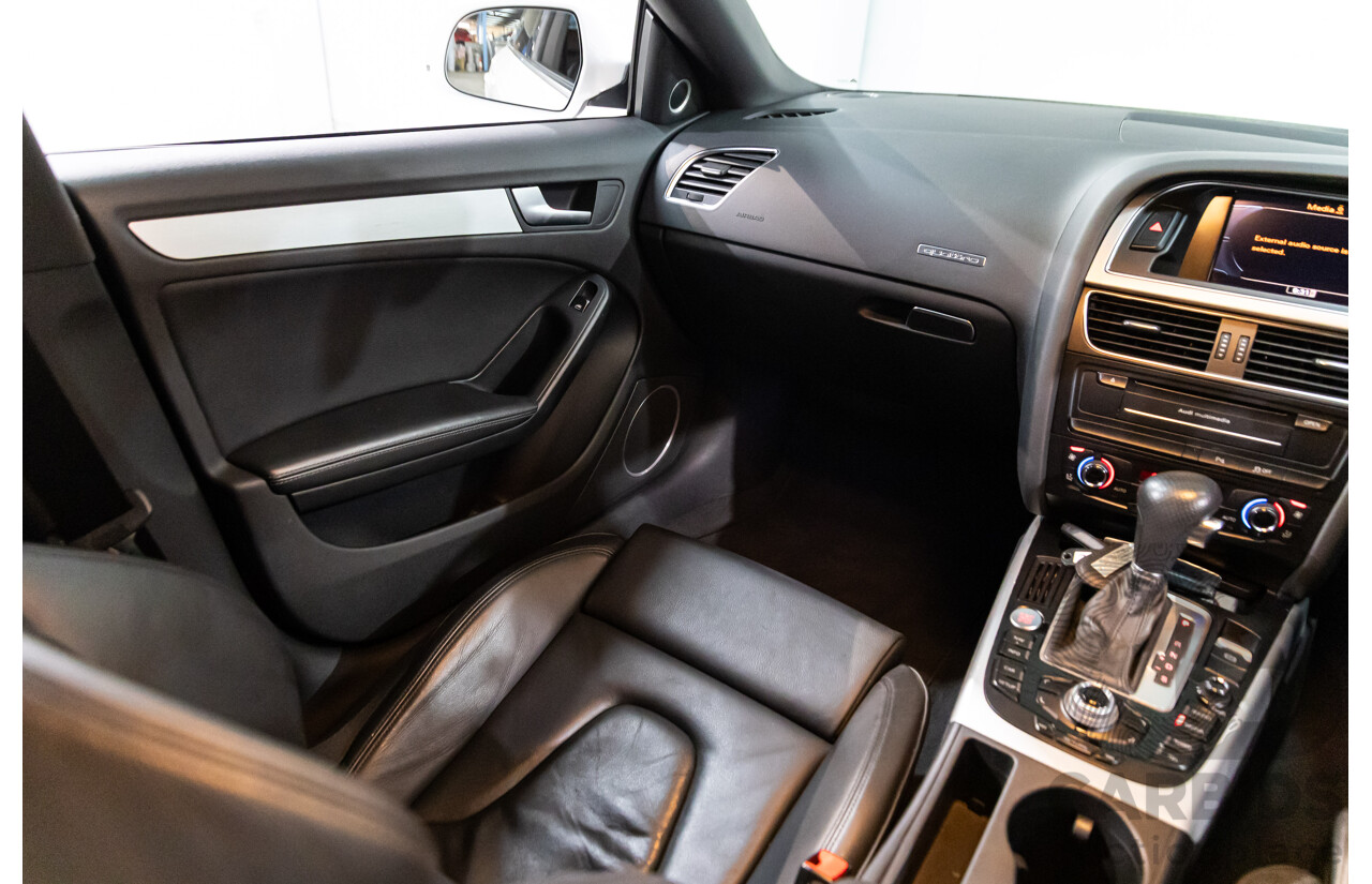 05/2011 Audi A5 Sportback 3.0 TDI Quattro (AWD) 8T MY11 5d Hatchback Ibis White Turbo Diesel V6 3.0L