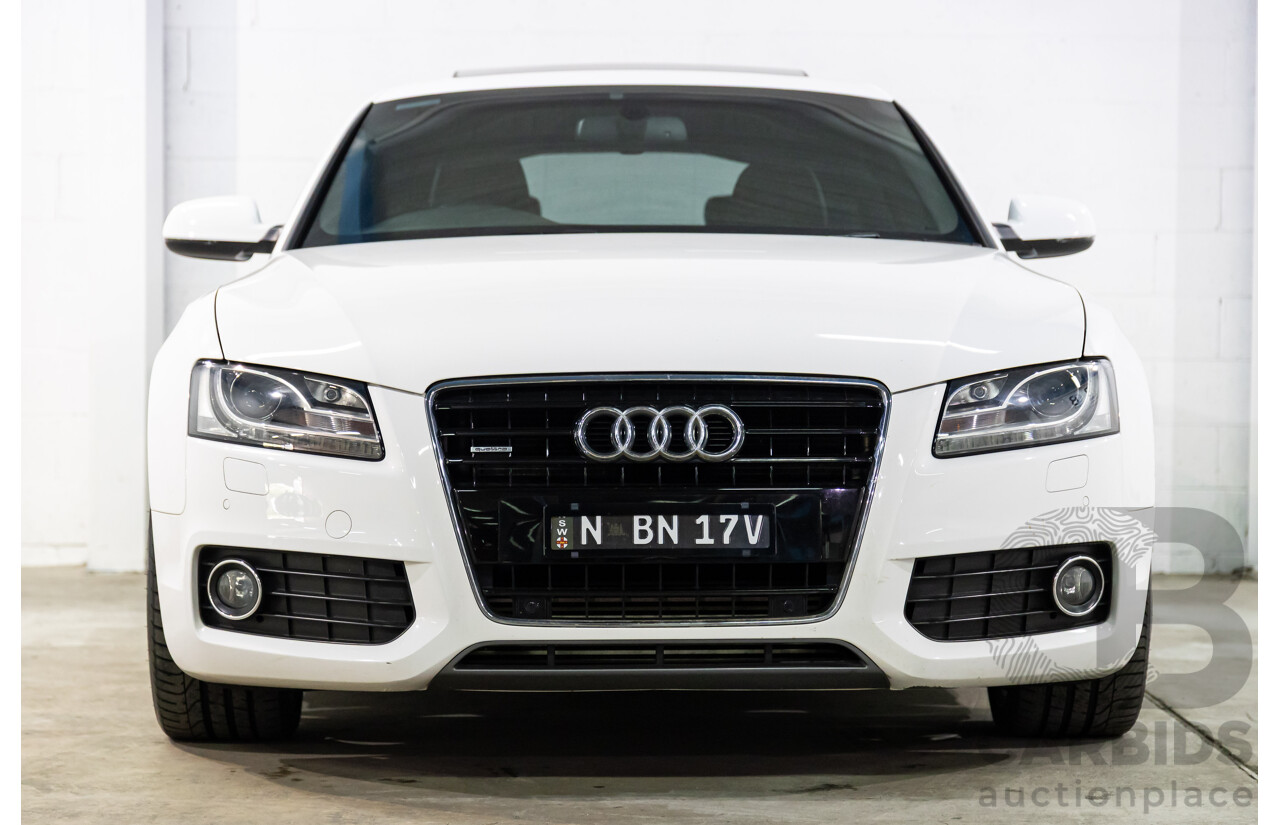 05/2011 Audi A5 Sportback 3.0 TDI Quattro (AWD) 8T MY11 5d Hatchback Ibis White Turbo Diesel V6 3.0L