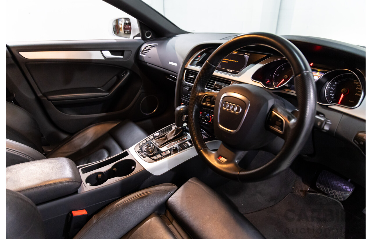 05/2011 Audi A5 Sportback 3.0 TDI Quattro (AWD) 8T MY11 5d Hatchback Ibis White Turbo Diesel V6 3.0L