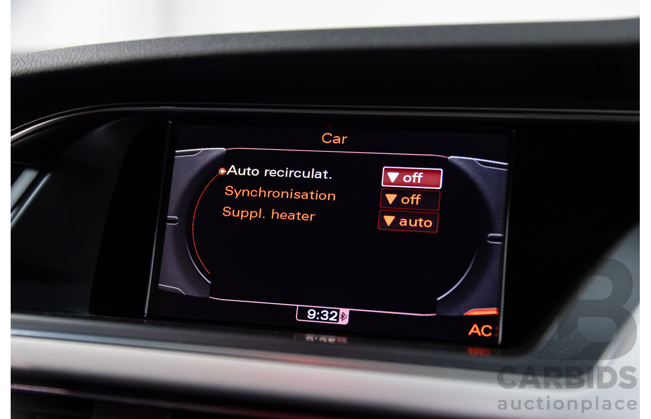 05/2011 Audi A5 Sportback 3.0 TDI Quattro (AWD) 8T MY11 5d Hatchback Ibis White Turbo Diesel V6 3.0L