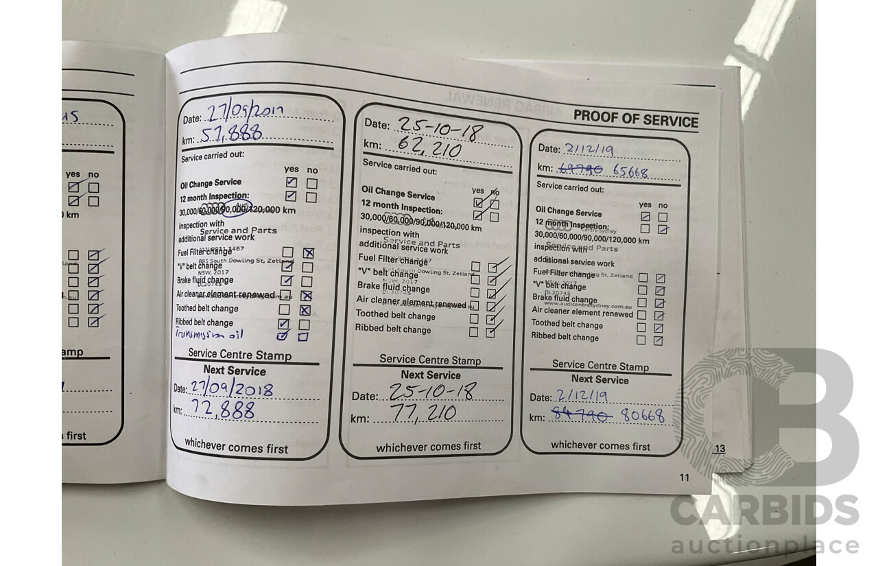 05/2011 Audi A5 Sportback 3.0 TDI Quattro (AWD) 8T MY11 5d Hatchback Ibis White Turbo Diesel V6 3.0L