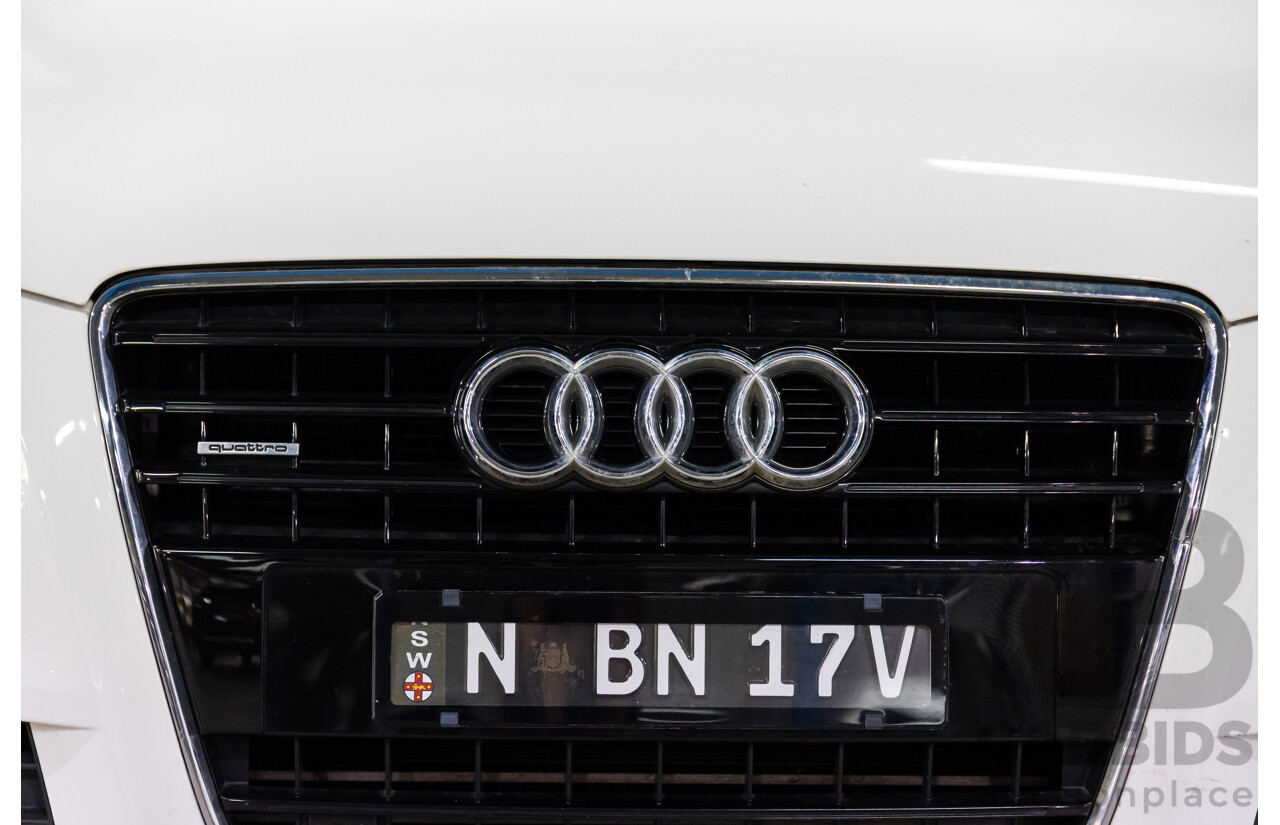 05/2011 Audi A5 Sportback 3.0 TDI Quattro (AWD) 8T MY11 5d Hatchback Ibis White Turbo Diesel V6 3.0L