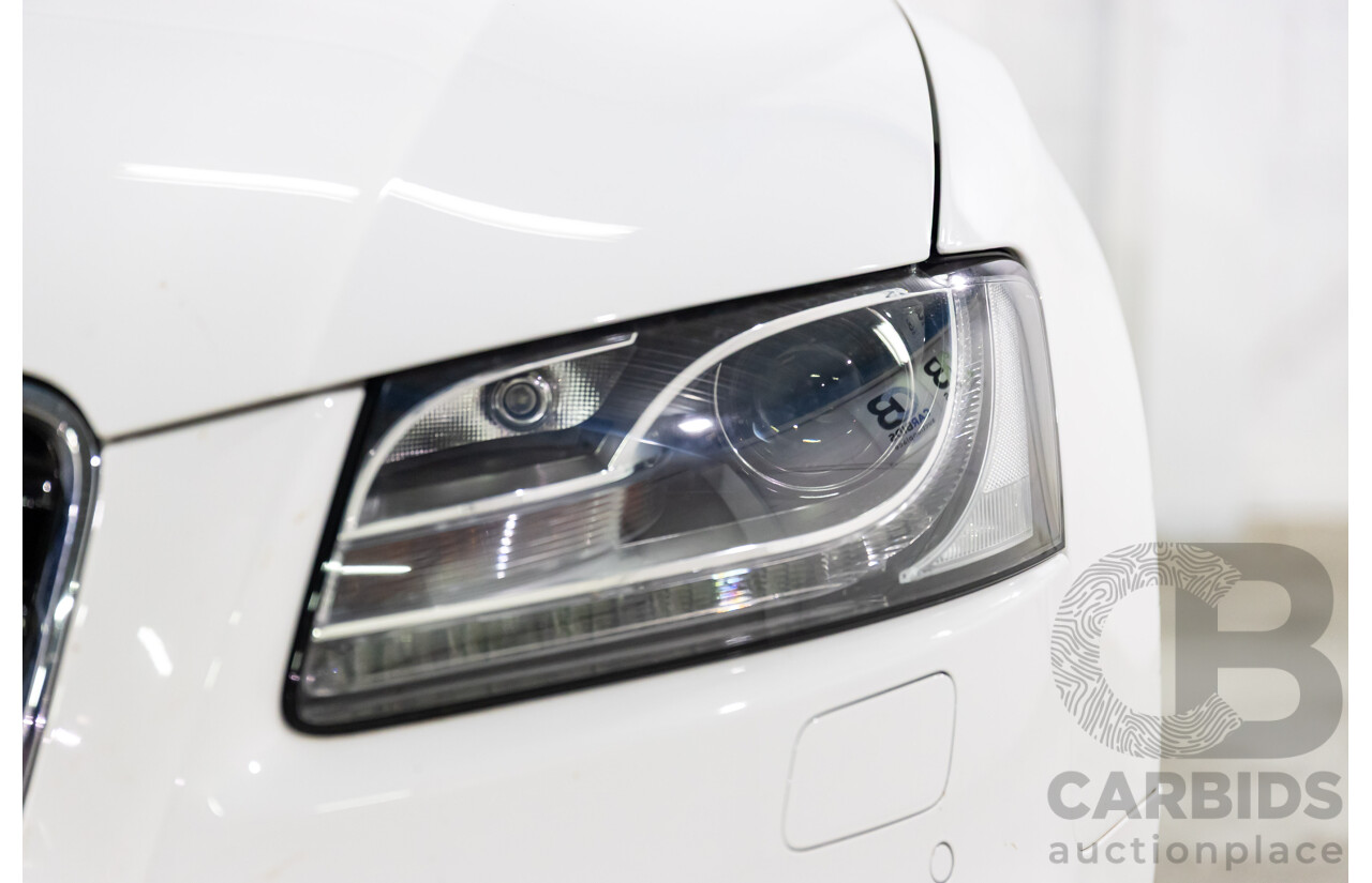 05/2011 Audi A5 Sportback 3.0 TDI Quattro (AWD) 8T MY11 5d Hatchback Ibis White Turbo Diesel V6 3.0L