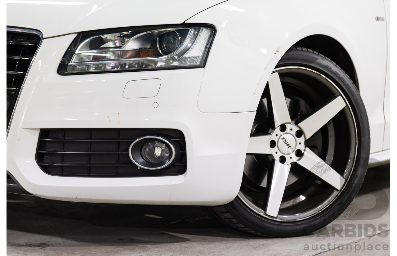 05/2011 Audi A5 Sportback 3.0 TDI Quattro (AWD) 8T MY11 5d Hatchback Ibis White Turbo Diesel V6 3.0L