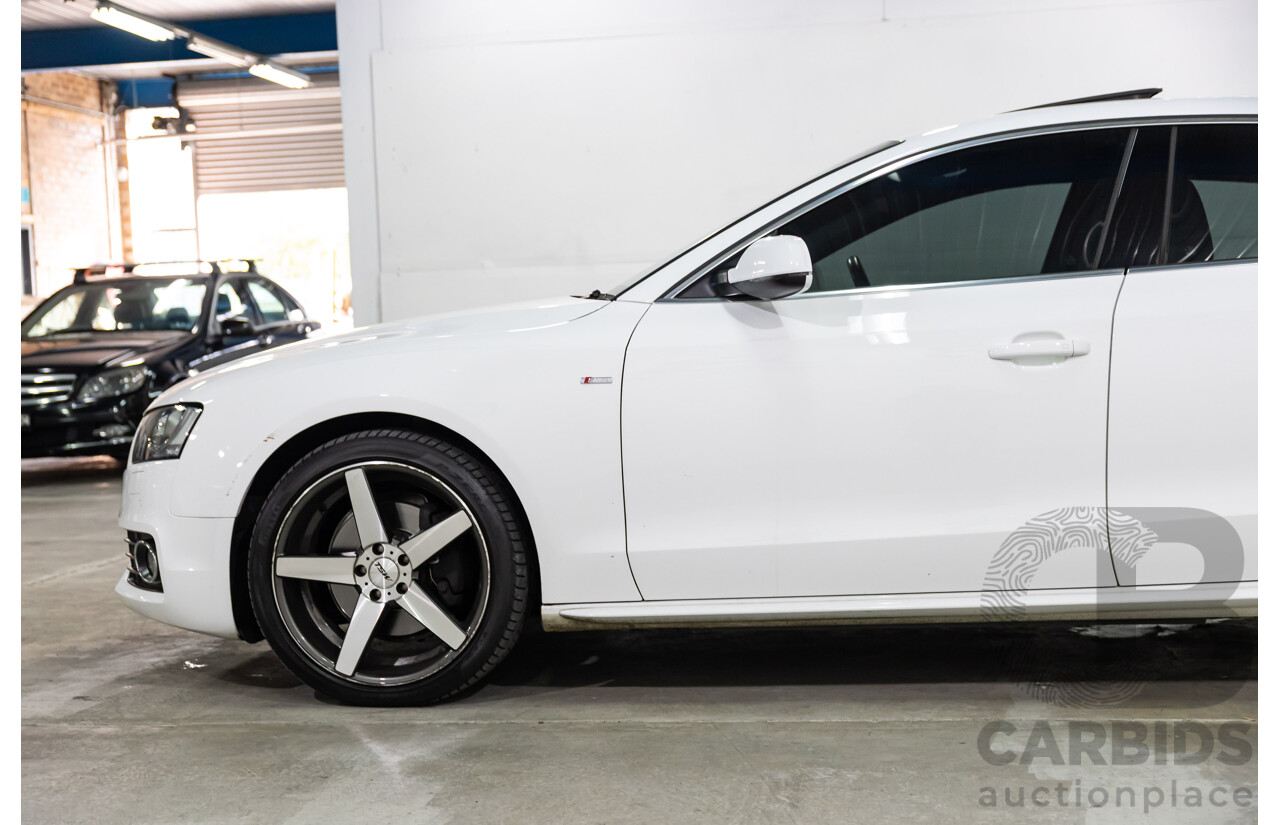 05/2011 Audi A5 Sportback 3.0 TDI Quattro (AWD) 8T MY11 5d Hatchback Ibis White Turbo Diesel V6 3.0L