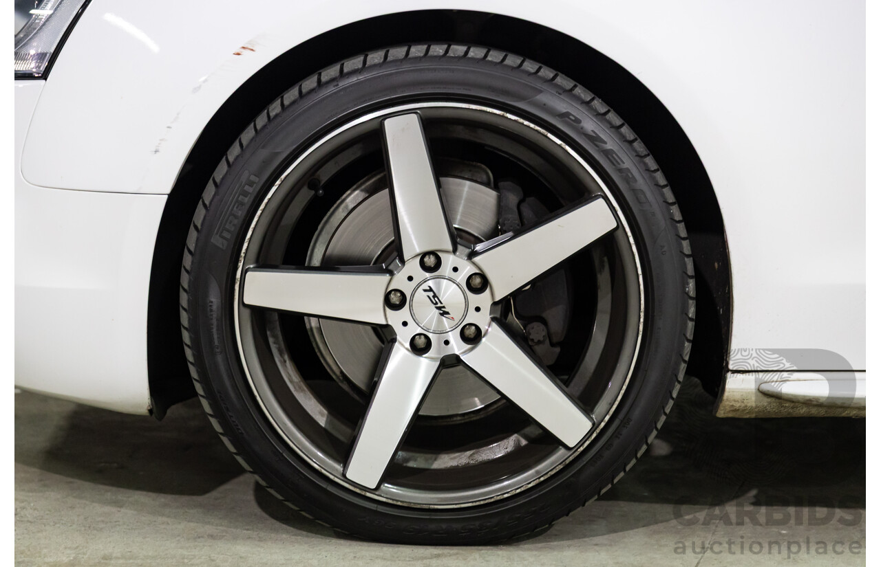 05/2011 Audi A5 Sportback 3.0 TDI Quattro (AWD) 8T MY11 5d Hatchback Ibis White Turbo Diesel V6 3.0L