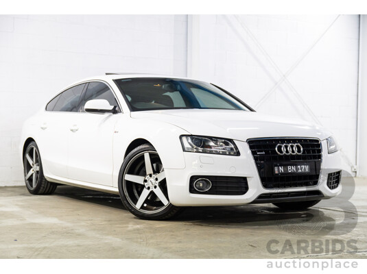 05/2011 Audi A5 Sportback 3.0 TDI Quattro (AWD) 8T MY11 5d Hatchback Ibis White Turbo Diesel V6 3.0L