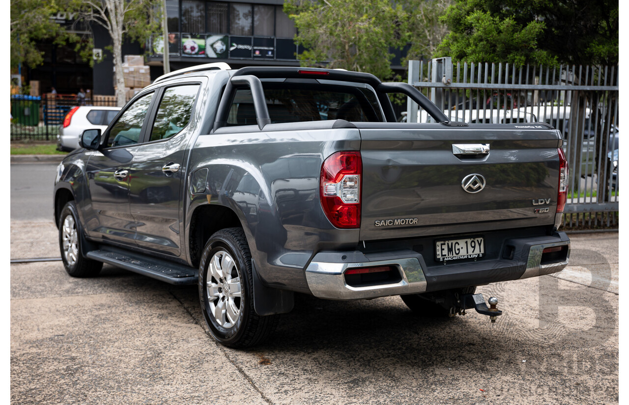 01/2021 LDV T60 Luxe (4x4) 4x4 SK8C Double Cab Utility Lava Grey Metallic Turbo Diesel 2.8L