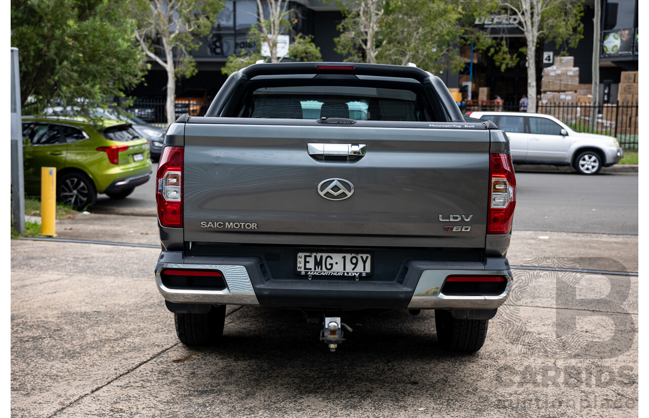 01/2021 LDV T60 Luxe (4x4) 4x4 SK8C Double Cab Utility Lava Grey Metallic Turbo Diesel 2.8L