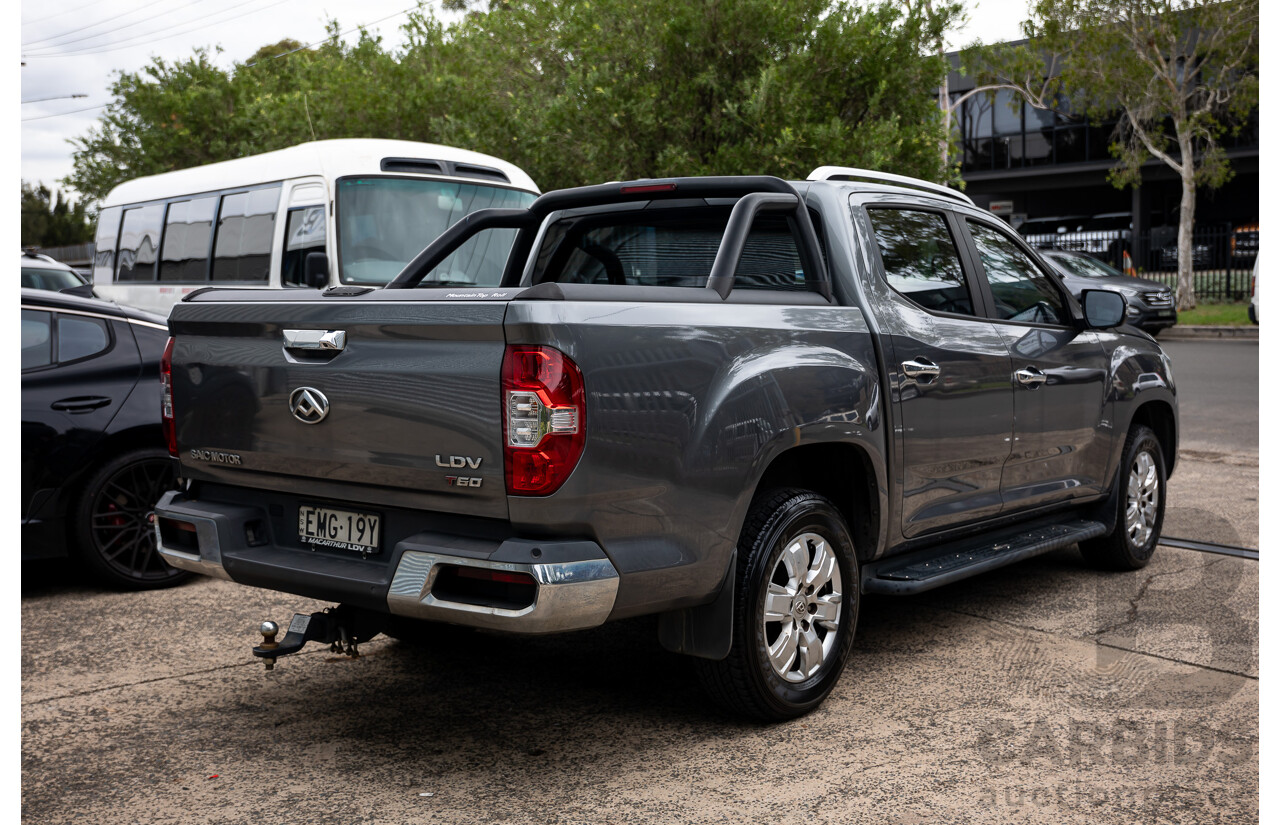 01/2021 LDV T60 Luxe (4x4) 4x4 SK8C Double Cab Utility Lava Grey Metallic Turbo Diesel 2.8L