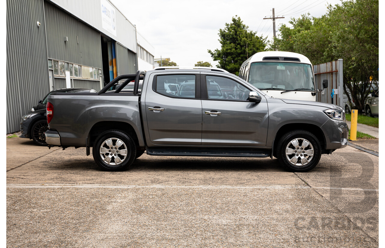 01/2021 LDV T60 Luxe (4x4) 4x4 SK8C Double Cab Utility Lava Grey Metallic Turbo Diesel 2.8L