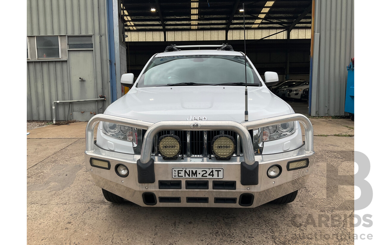 3/2013 Jeep Grand Cherokee Limited (4x4) WK MY13 4d Wagon Bright White Turbo Diesel V6 3.0L