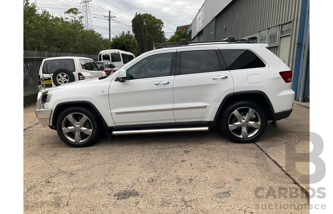 3/2013 Jeep Grand Cherokee Limited (4x4) WK MY13 4d Wagon Bright White Turbo Diesel V6 3.0L