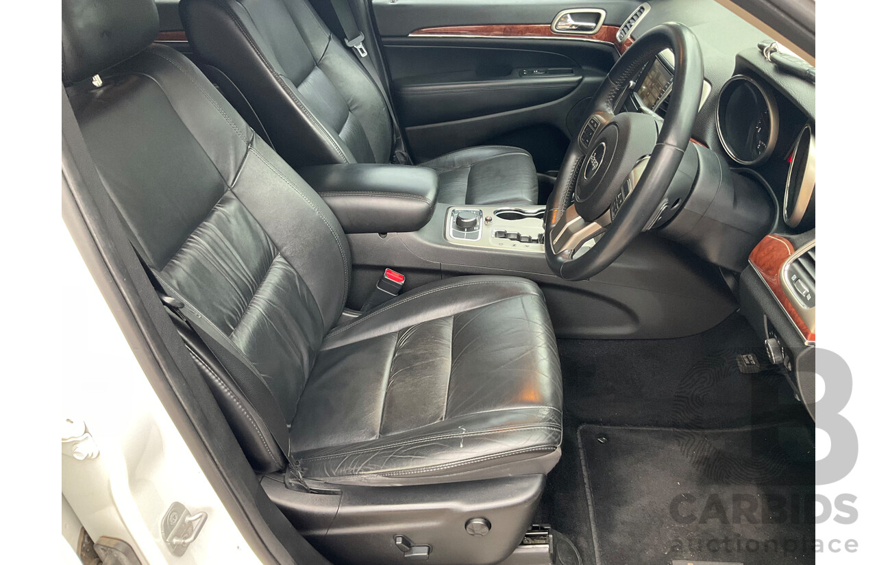 3/2013 Jeep Grand Cherokee Limited (4x4) WK MY13 4d Wagon Bright White Turbo Diesel V6 3.0L