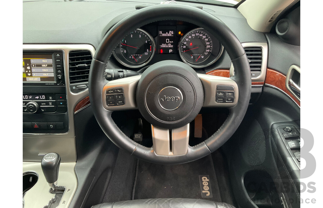 3/2013 Jeep Grand Cherokee Limited (4x4) WK MY13 4d Wagon Bright White Turbo Diesel V6 3.0L