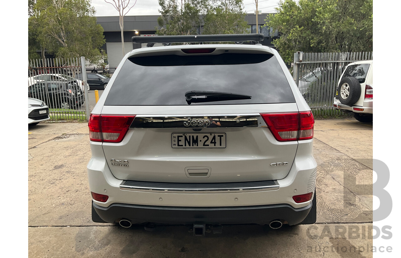 3/2013 Jeep Grand Cherokee Limited (4x4) WK MY13 4d Wagon Bright White Turbo Diesel V6 3.0L