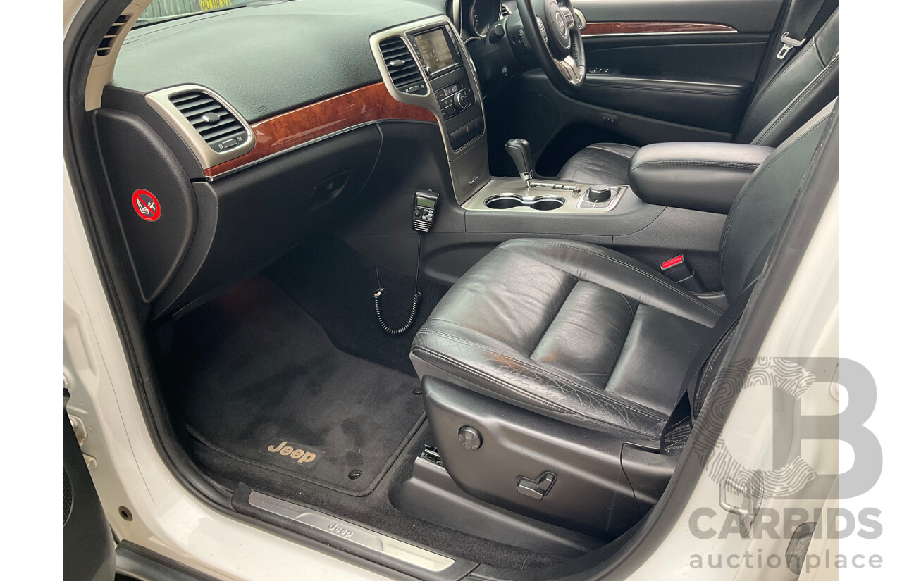 3/2013 Jeep Grand Cherokee Limited (4x4) WK MY13 4d Wagon Bright White Turbo Diesel V6 3.0L