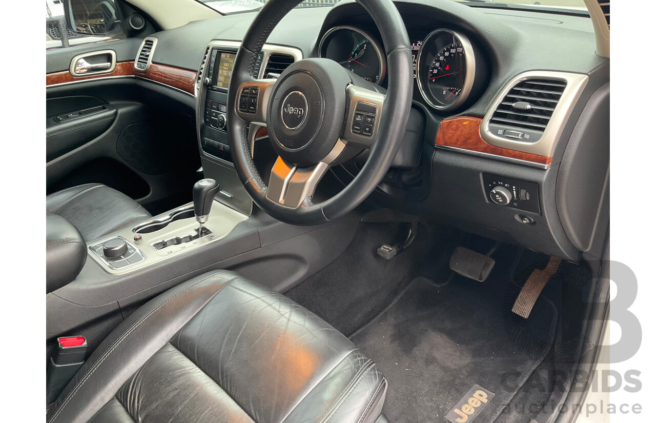 3/2013 Jeep Grand Cherokee Limited (4x4) WK MY13 4d Wagon Bright White Turbo Diesel V6 3.0L