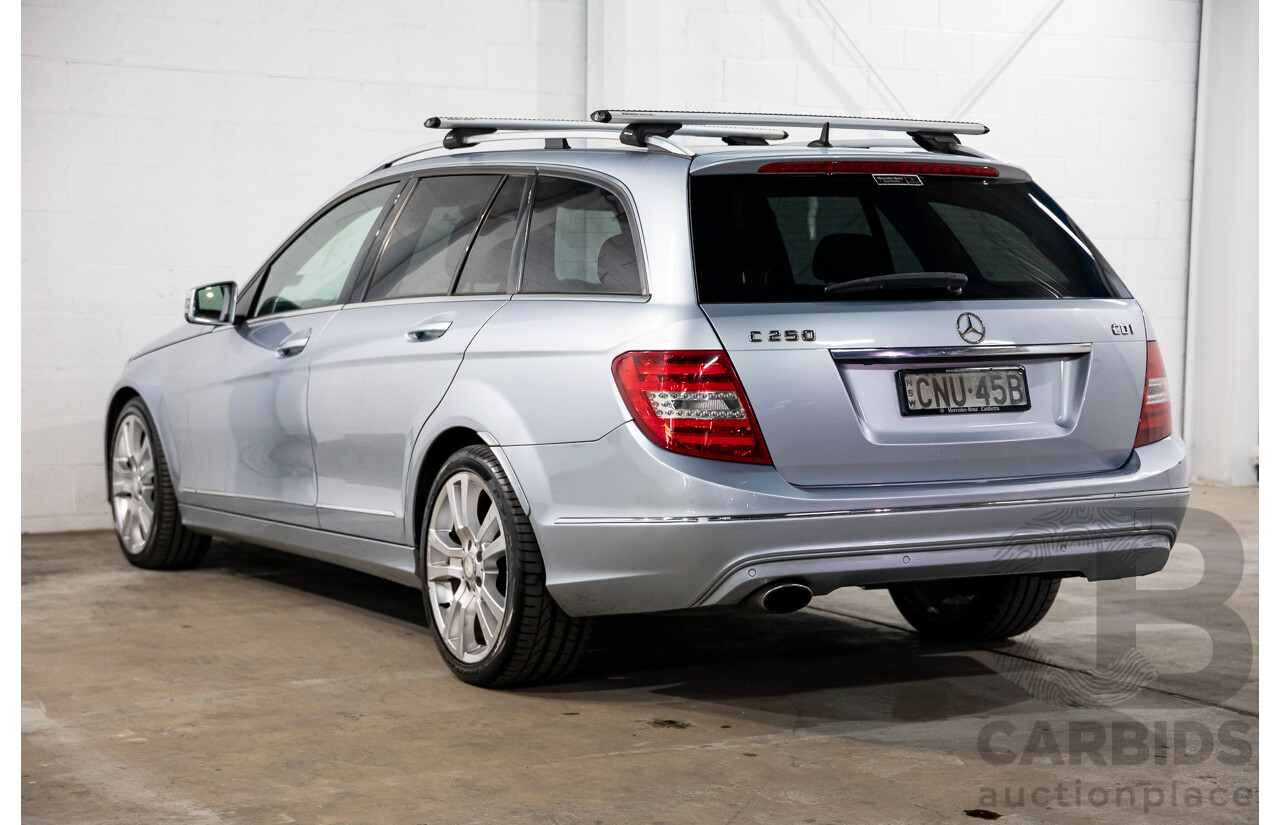 9/2012 Mercedes-Benz C250 CDI Avantgarde BE W204 MY12 4d Wagon Diamond Silver Metallic Turbo Diesel 2.1L