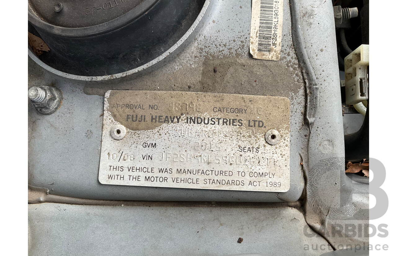 10/2008 Subaru Forester XS Premium MY09 4d Wagon Spark Silver Metallic 2.5L