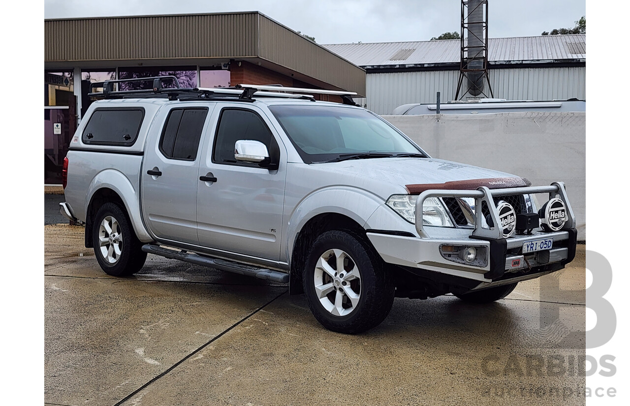 1/2014 Nissan Navara ST-X 550 (4x4) D40 Dual Cab Utility Silver 3.0L
