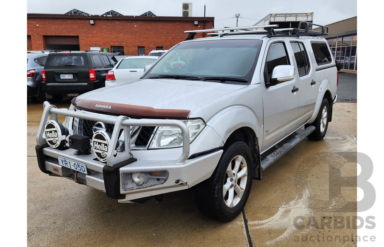 1/2014 Nissan Navara ST-X 550 (4x4) D40 Dual Cab Utility Silver 3.0L