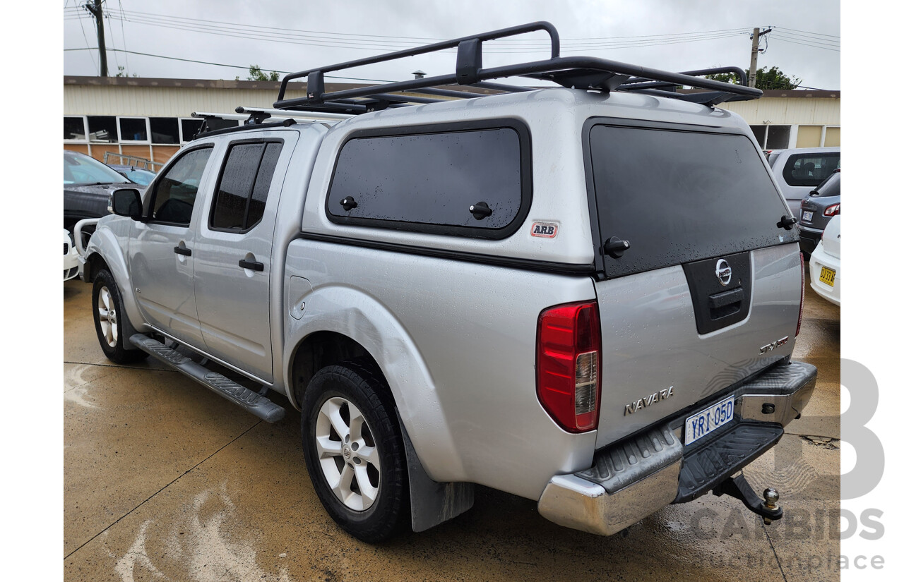 1/2014 Nissan Navara ST-X 550 (4x4) D40 Dual Cab Utility Silver 3.0L
