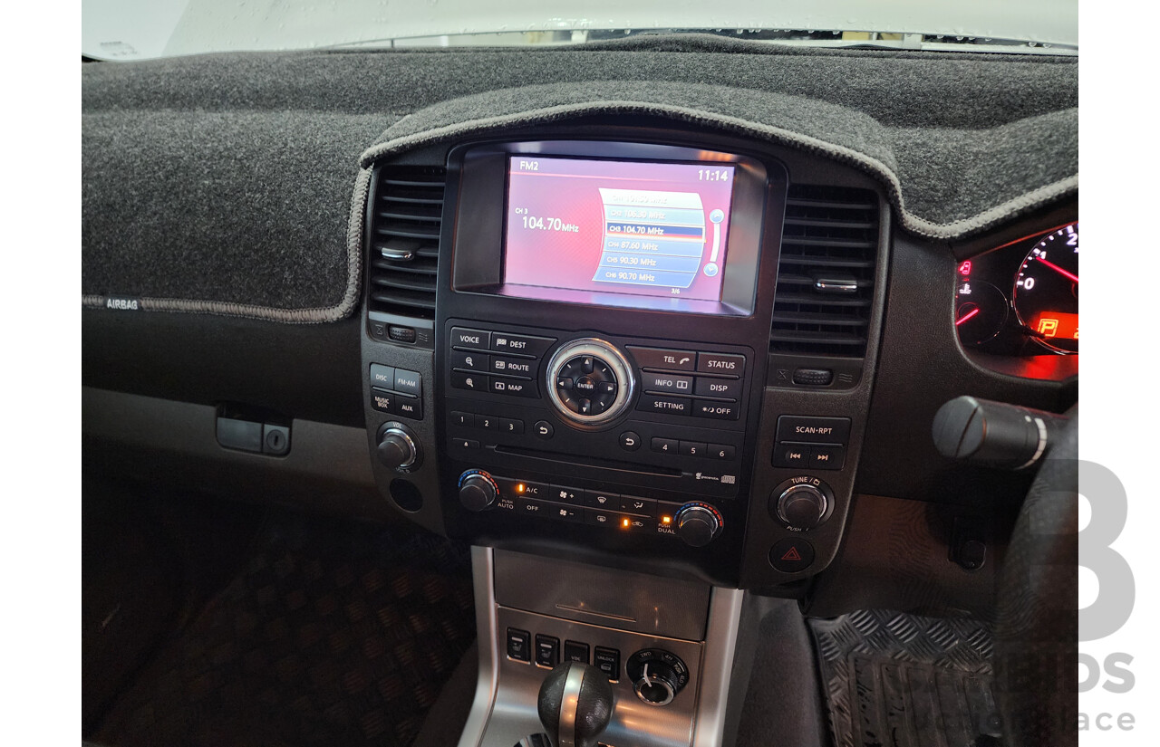 1/2014 Nissan Navara ST-X 550 (4x4) D40 Dual Cab Utility Silver 3.0L