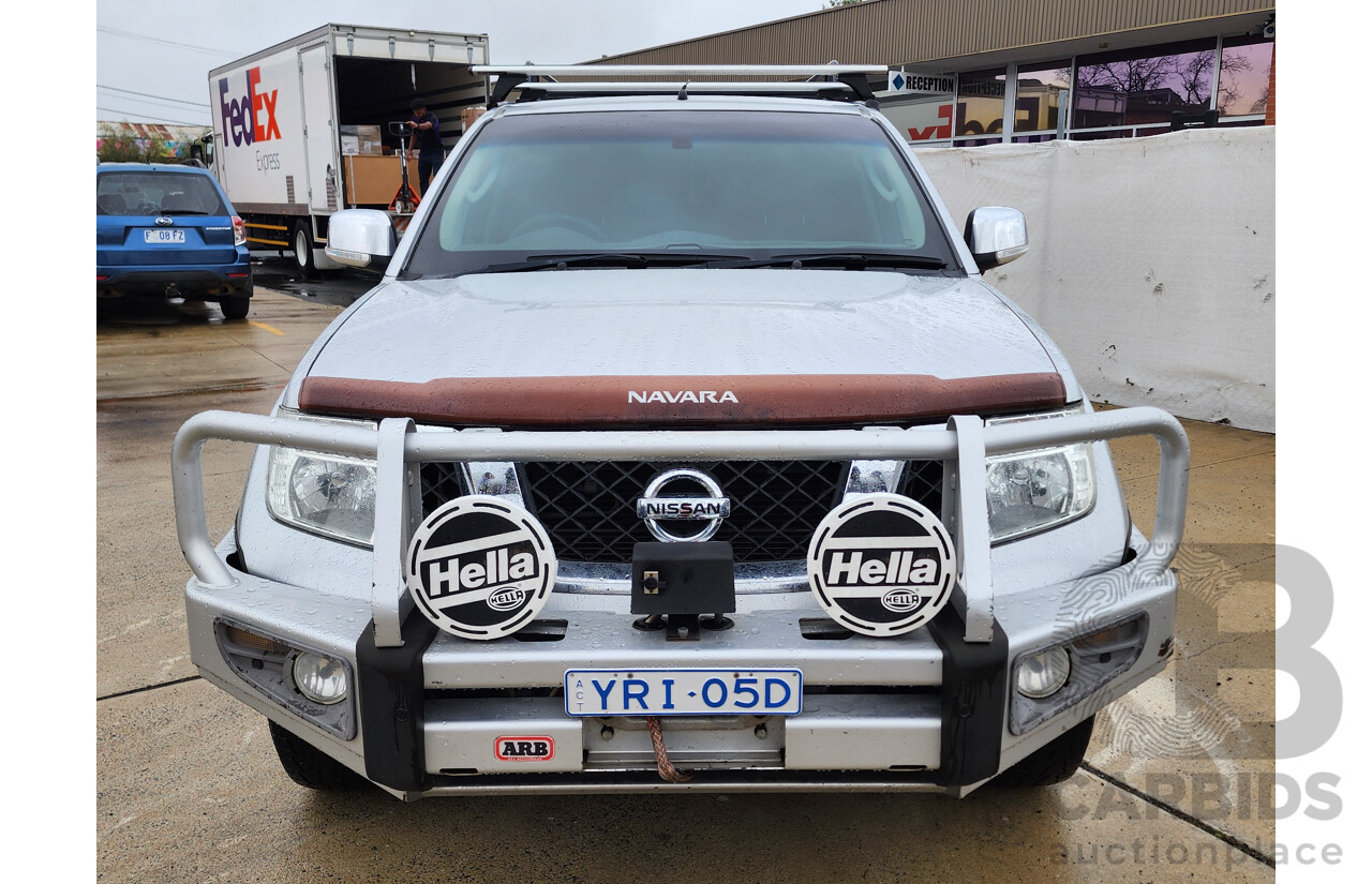 1/2014 Nissan Navara ST-X 550 (4x4) D40 Dual Cab Utility Silver 3.0L