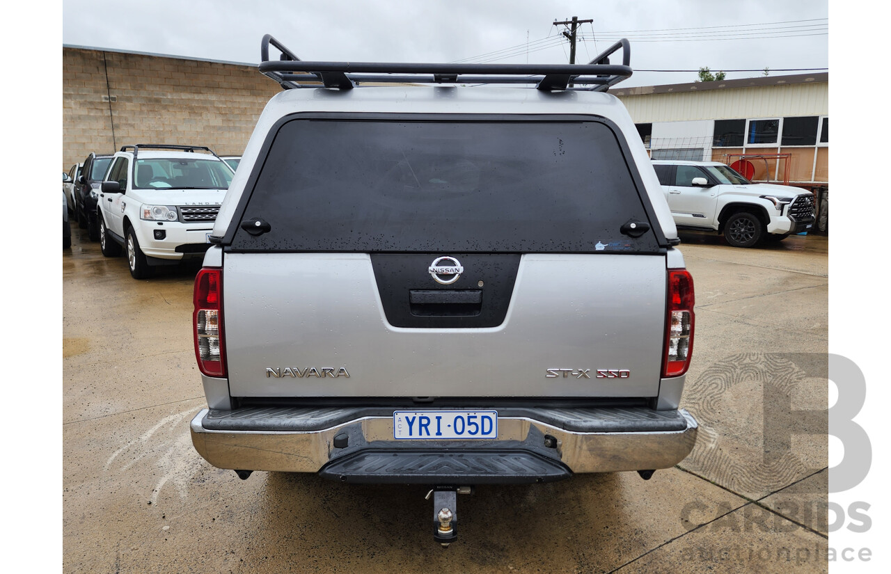 1/2014 Nissan Navara ST-X 550 (4x4) D40 Dual Cab Utility Silver 3.0L