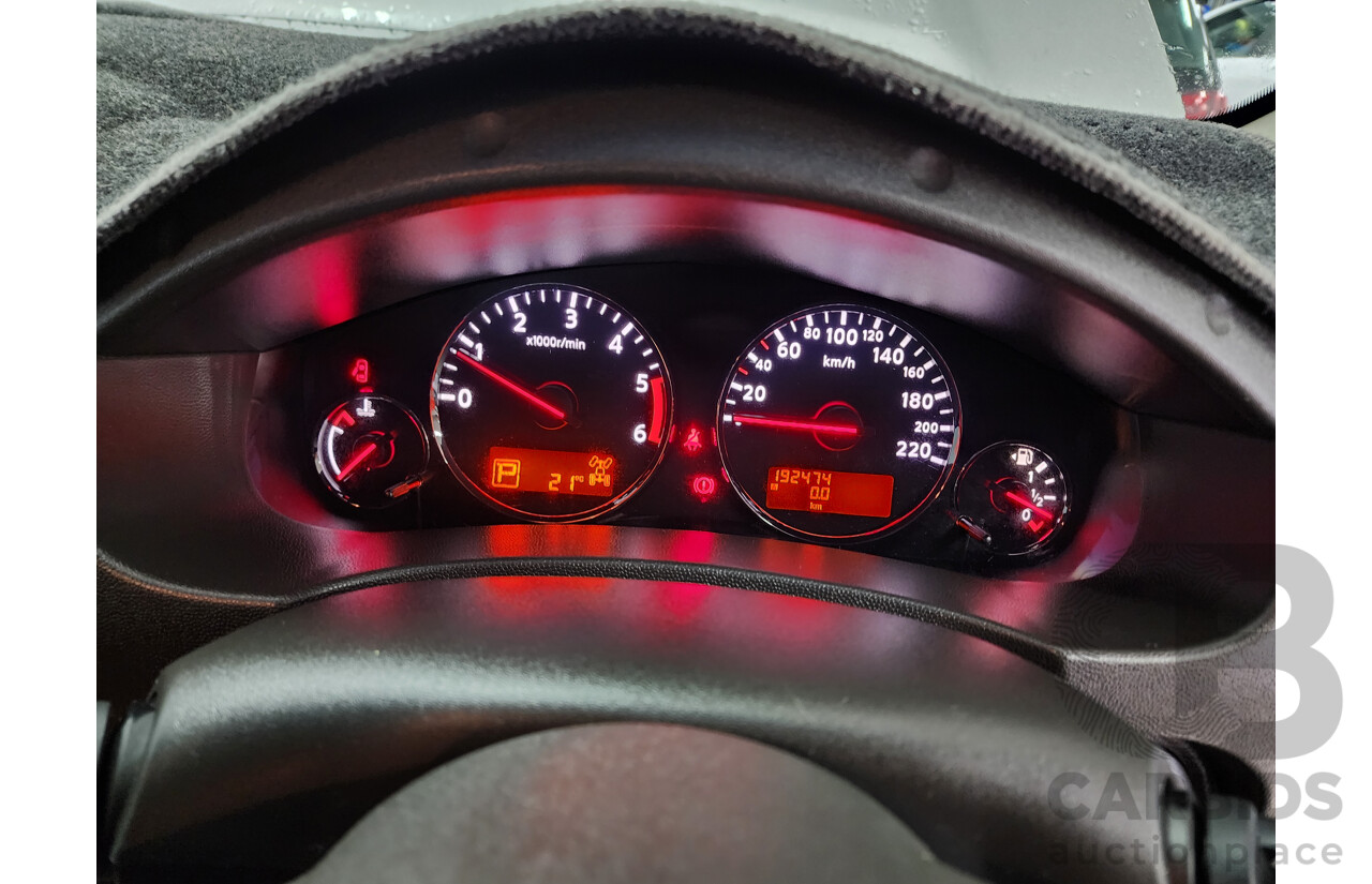 1/2014 Nissan Navara ST-X 550 (4x4) D40 Dual Cab Utility Silver 3.0L