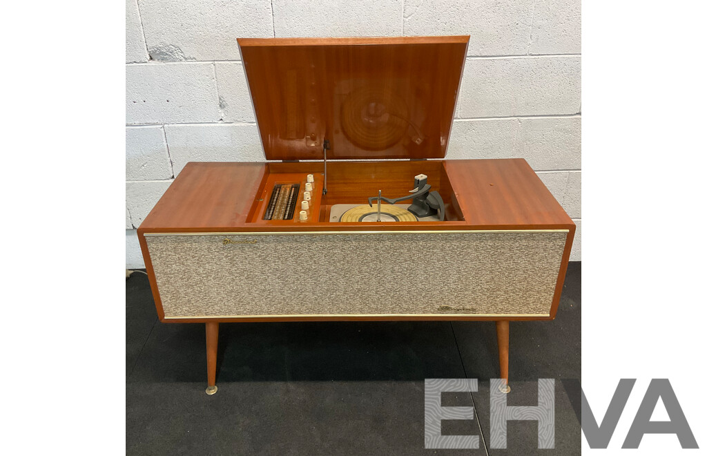 Vintage AWA Radiola Radiogram, Australian Made Audio Cabinet - Radio and a Record Palyer
