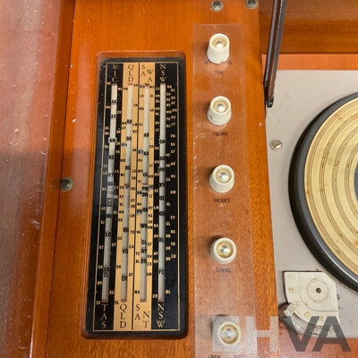Vintage AWA Radiola Radiogram, Australian Made Audio Cabinet - Radio and a Record Palyer