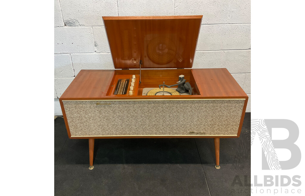 Vintage AWA Radiola Radiogram, Australian Made Audio Cabinet - Radio and a Record Palyer